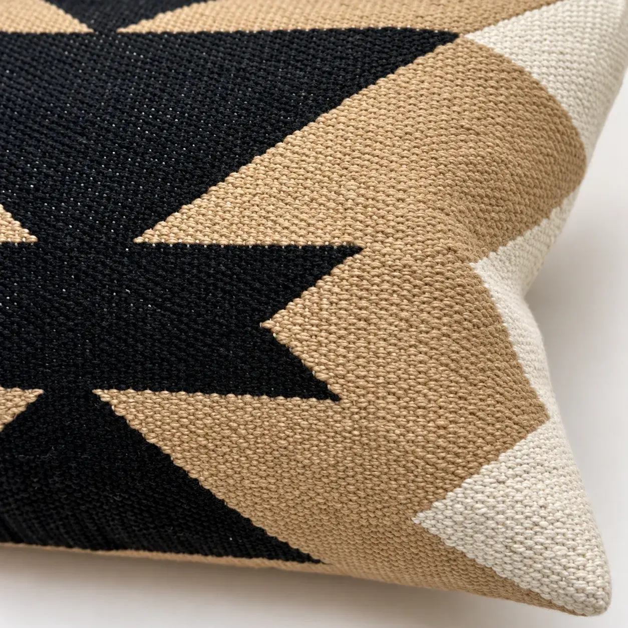 Close view of the Marit Cushion Cover showing its texture and detail