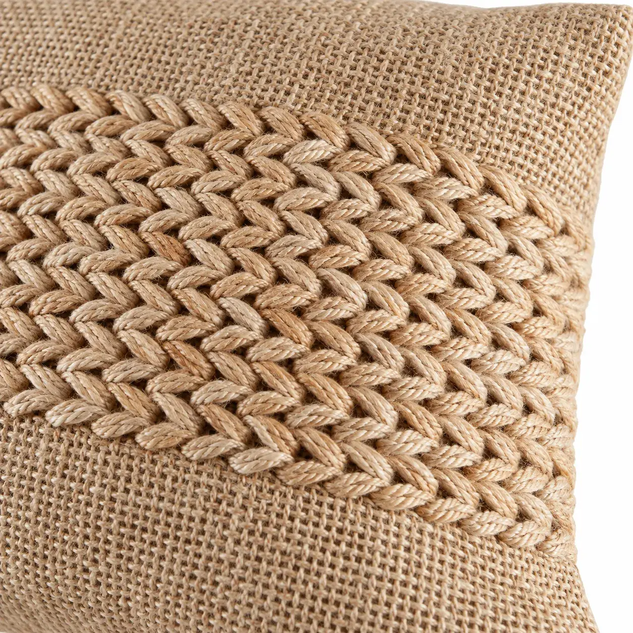 Close view of the Mercedes Cushion Cover showing its texture and detail