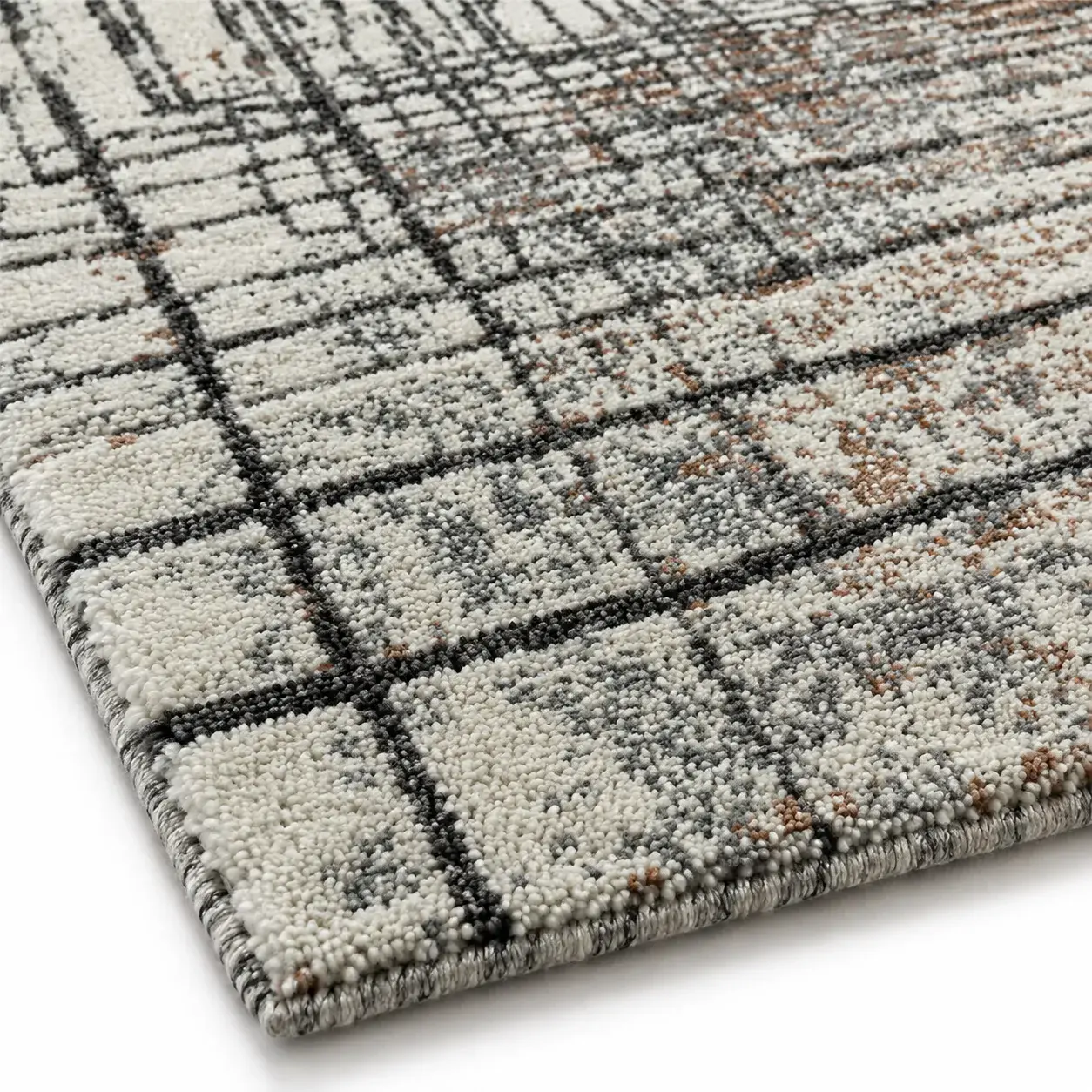 Close view of the Mirabel Rug showing its texture and detail