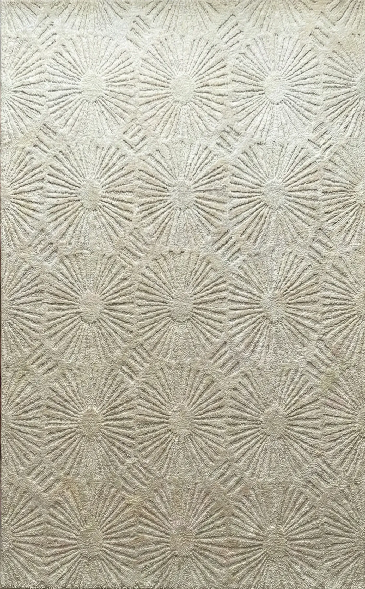 Nadia Rug, handloom stencil-pattern rug, full view