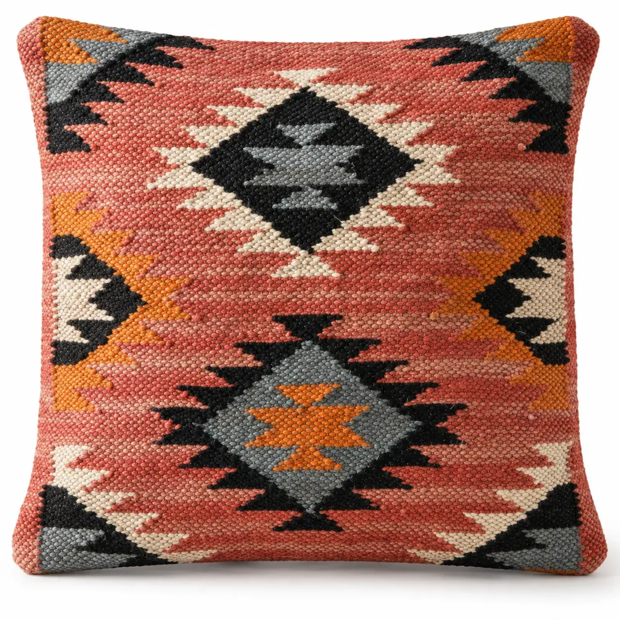 Nasturtium Cushion Cover, square cushion cover, full view