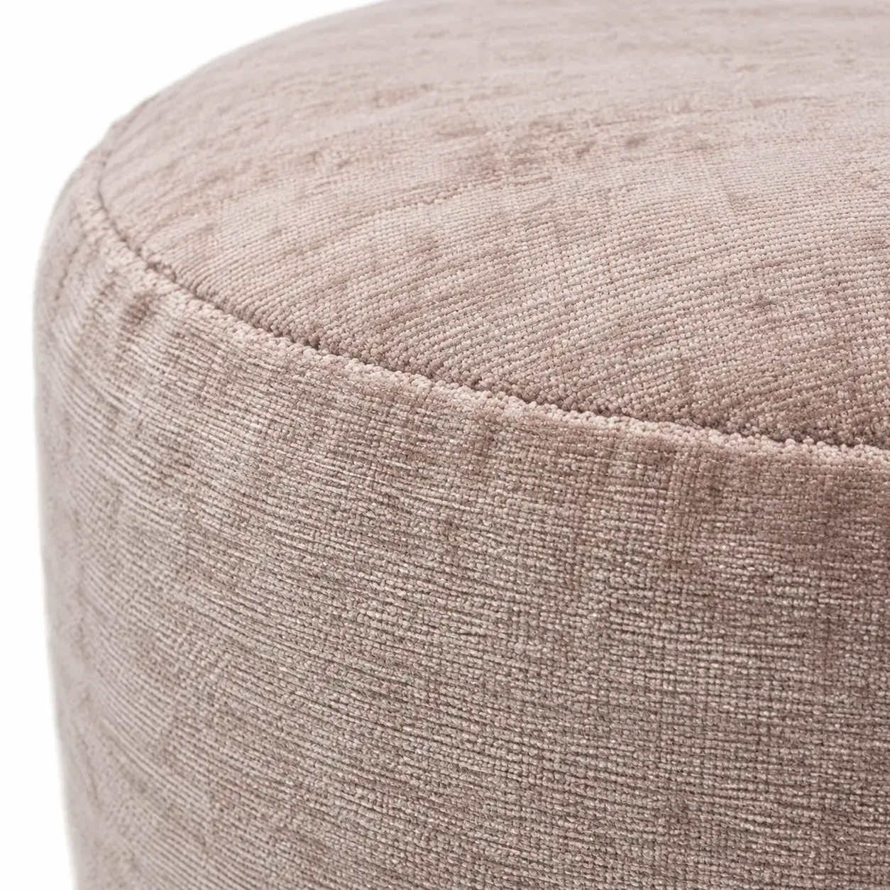 Close view of the Nell Pouf showing its texture and detail