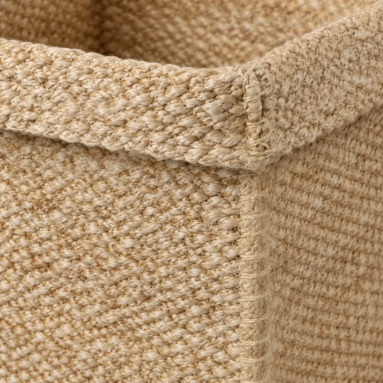 Opal Basket, open storage basket, full view