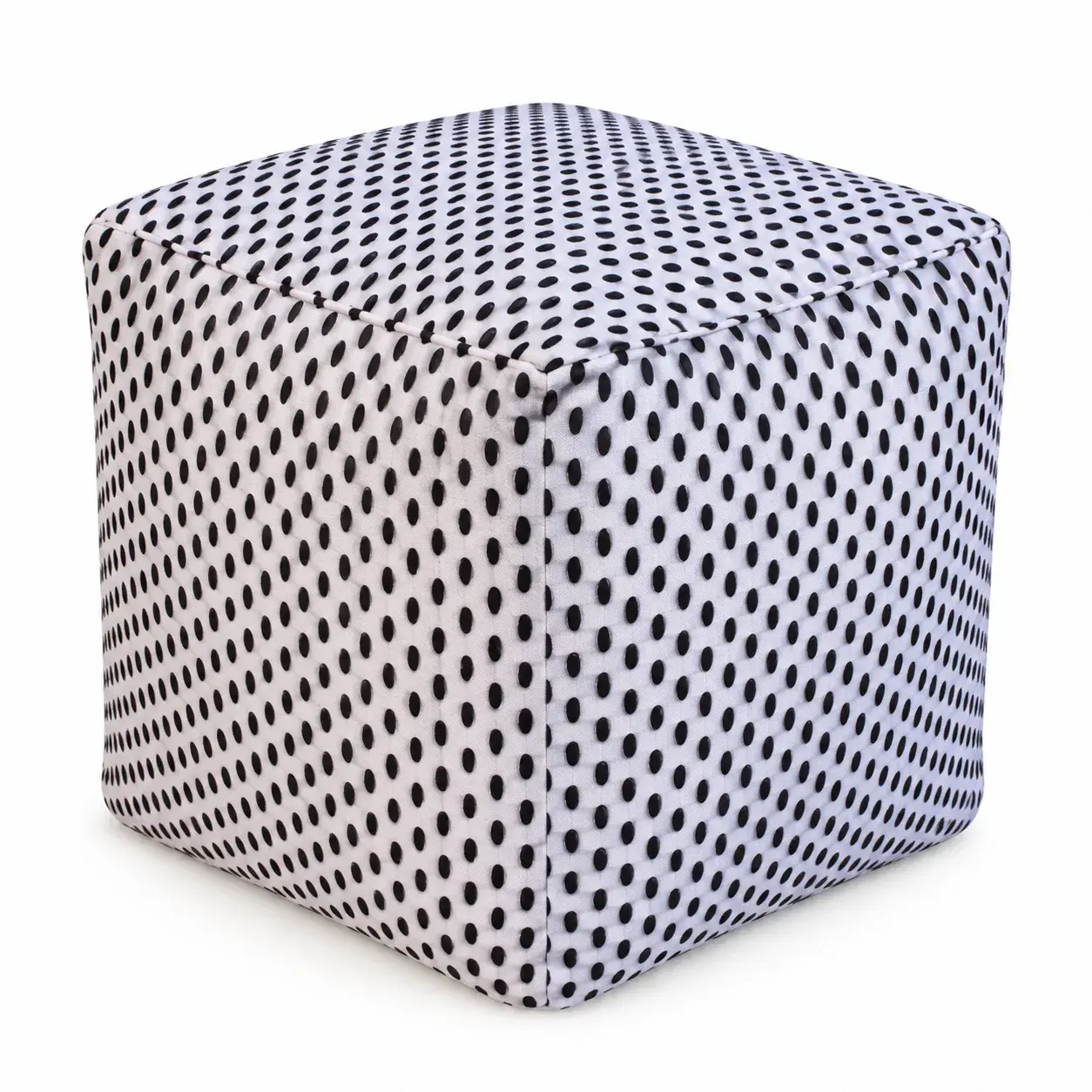 Orla Pouf, round pouf, full view