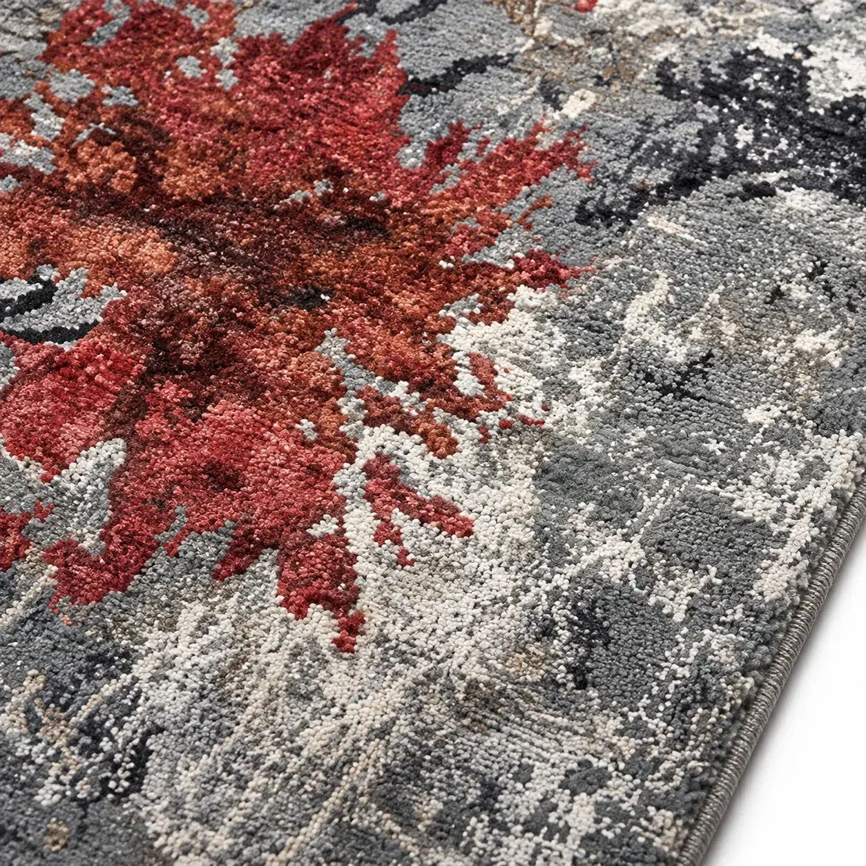 Close view of the Orla Rug showing its texture and detail