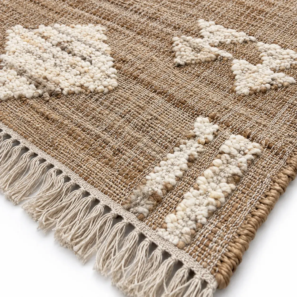 Ottavia Rug styled in a room, digitally rendered