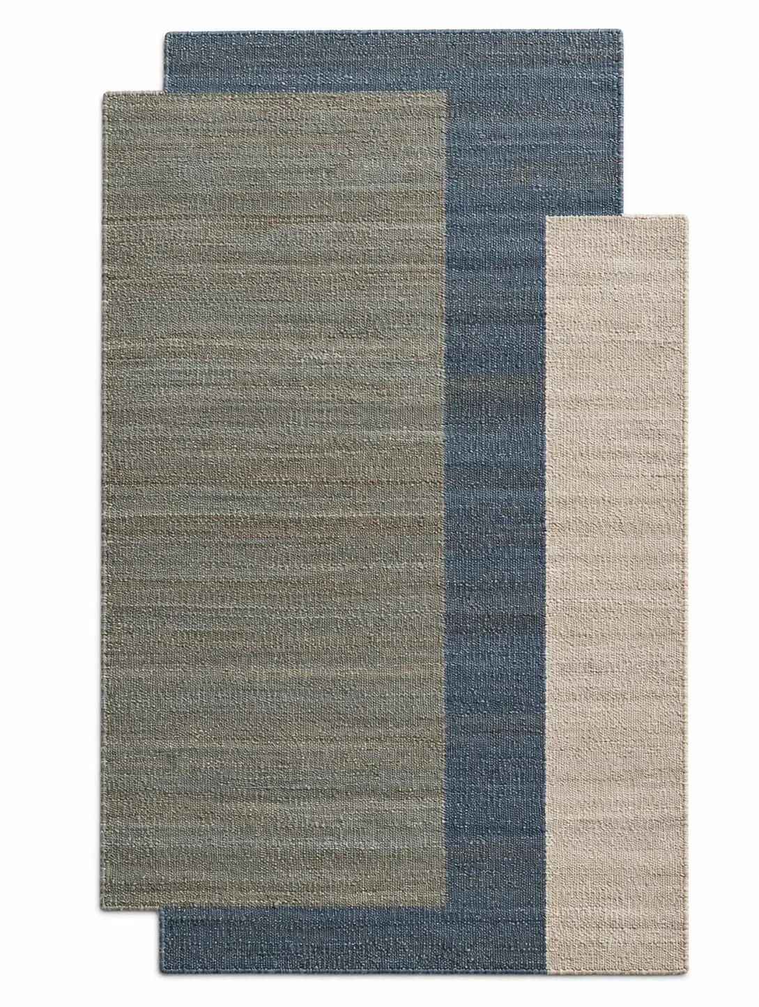 Pavo Rug, jute shaped woven rug, full view
