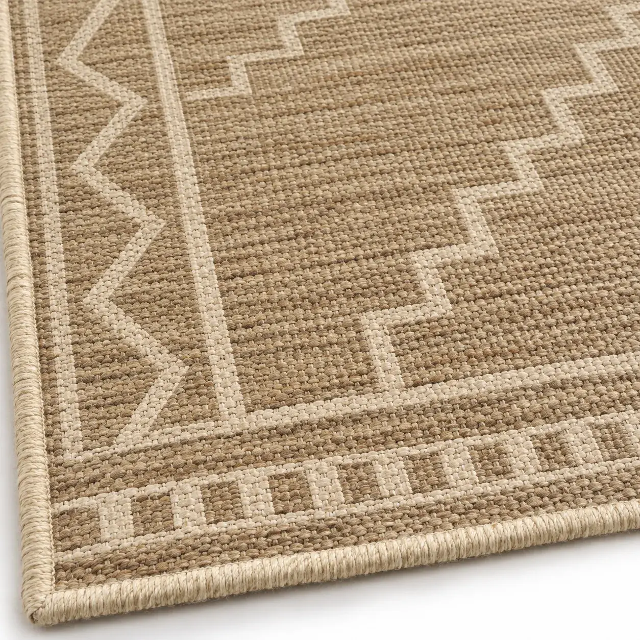 Close view of the Percival Rug showing its texture and detail