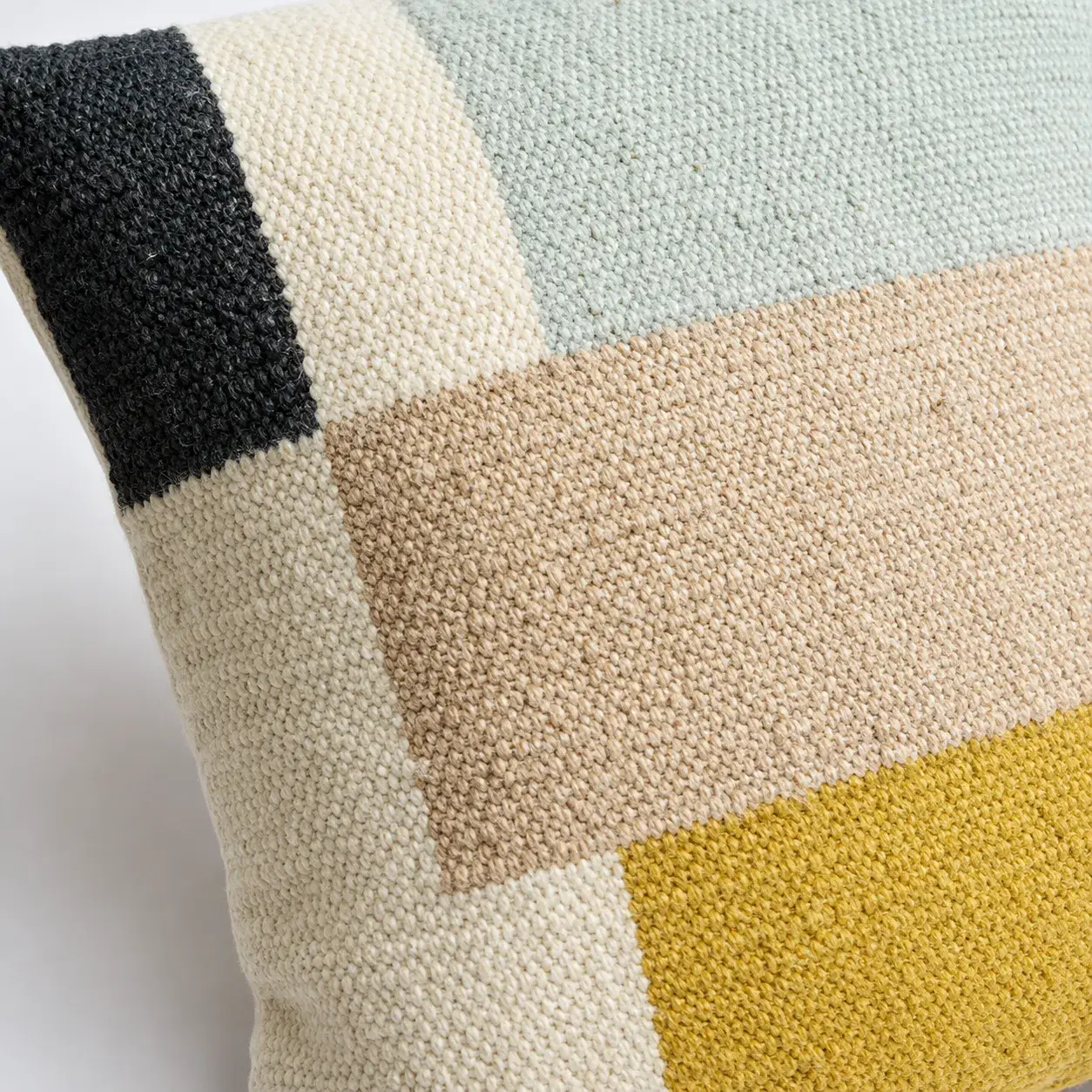 Close view of the Primrose Cushion Cover showing its texture and detail