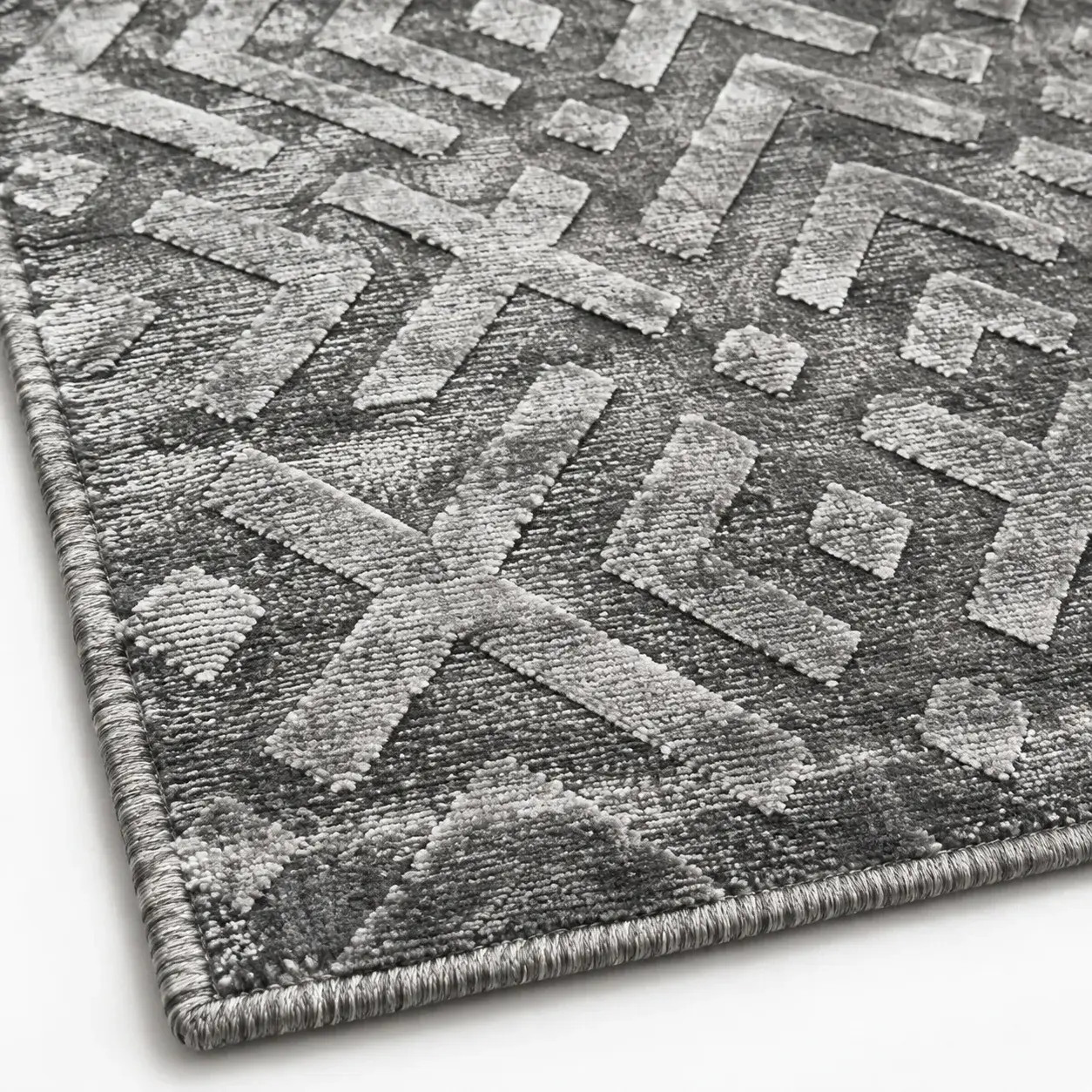 Close view of the Raine Rug showing its texture and detail