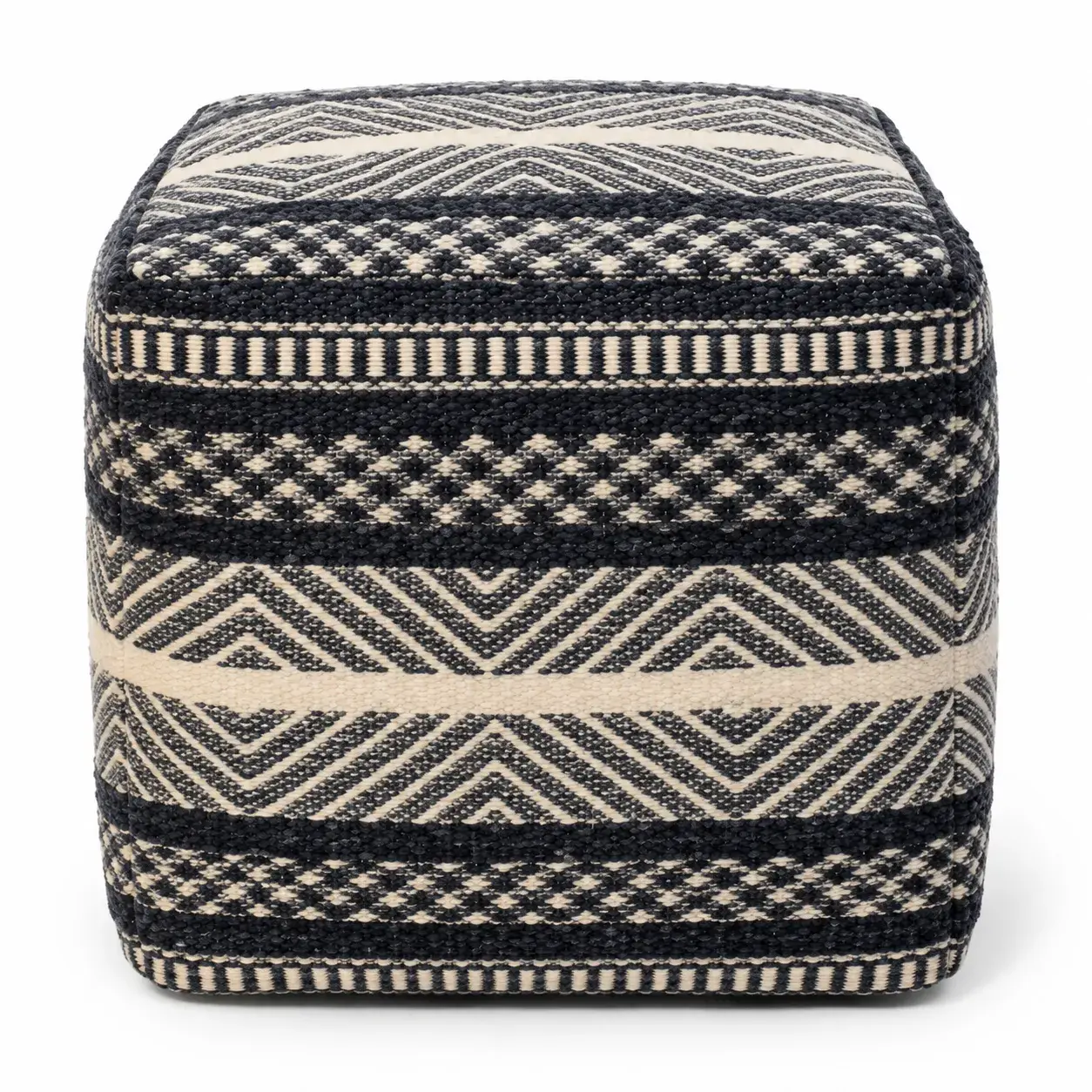Sana Pouf, round pouf, full view