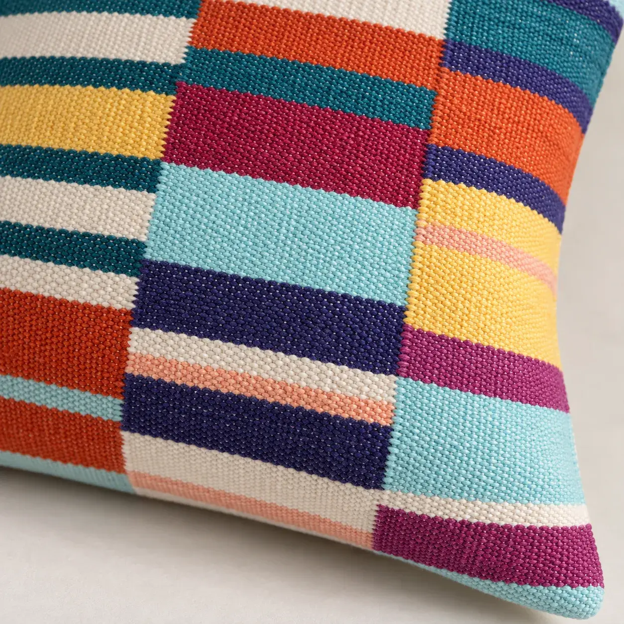 Close view of the Sedge Cushion Cover showing its texture and detail