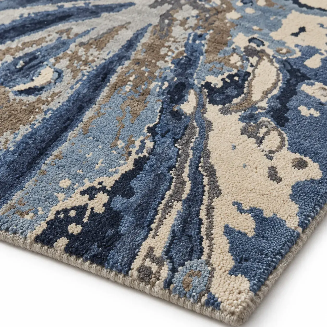 Close view of the Seren Rug showing its texture and detail