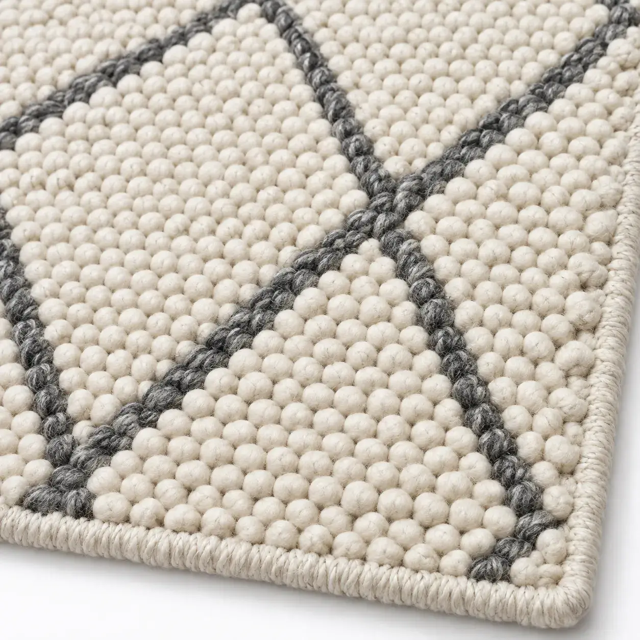 Close view of the Sorrel Rug showing its texture and detail