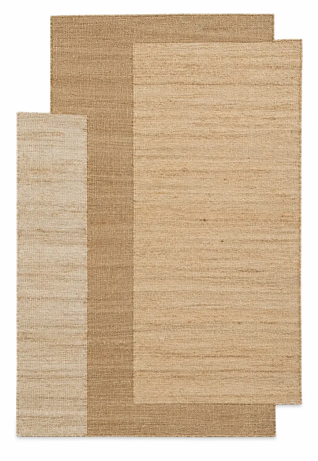 Sound Rug, jute shaped woven rug, full view