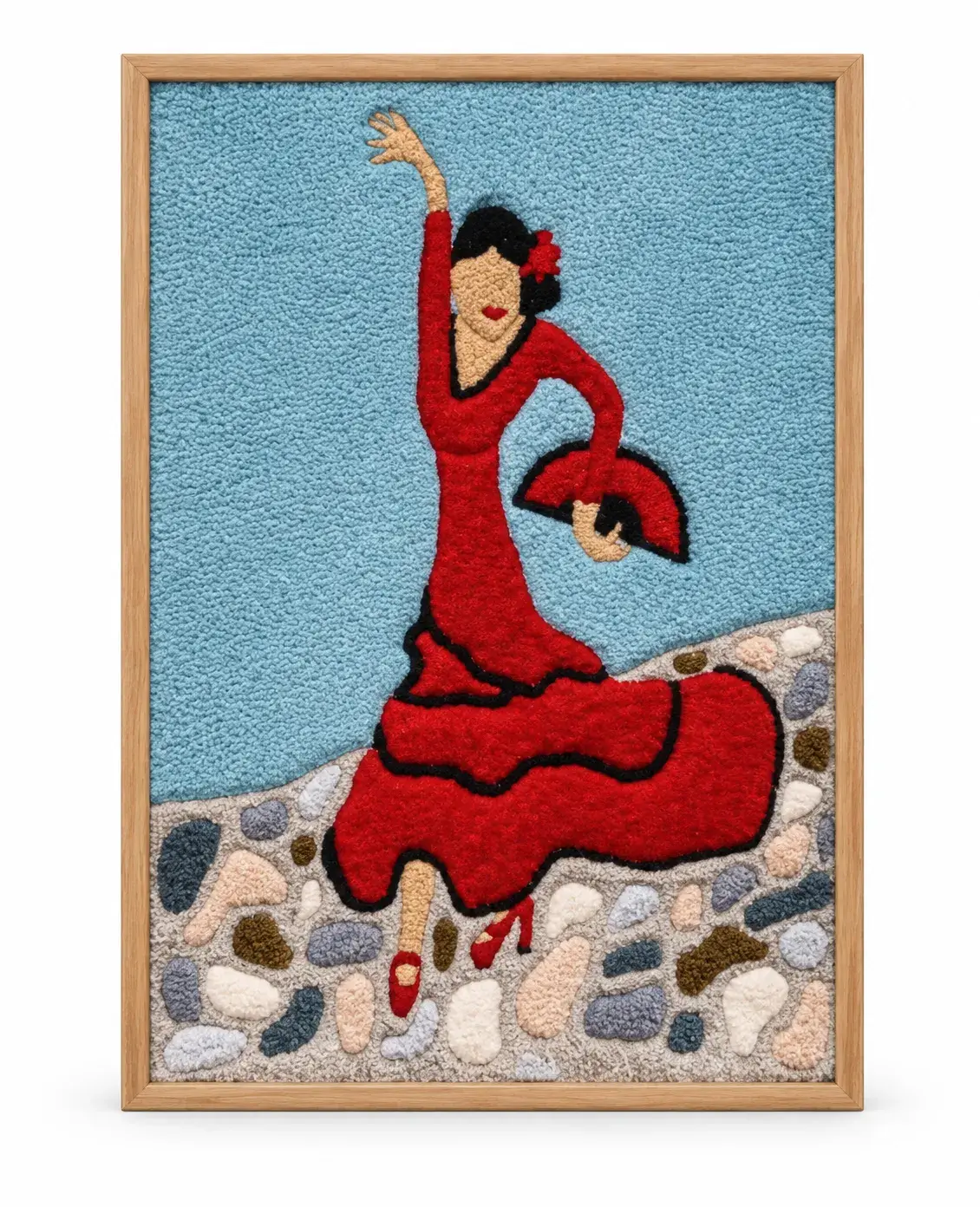 Swift Wall Hanging, hand-finished wall hanging, full view