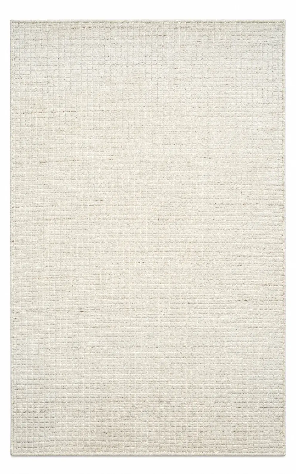 Tamsin Rug in beige, handloom textured plain rug, full view