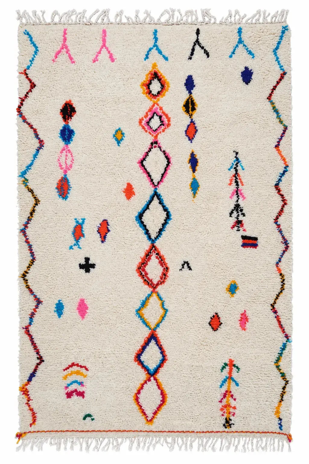 Tilda Rug, hand-knotted patterned rug, full view