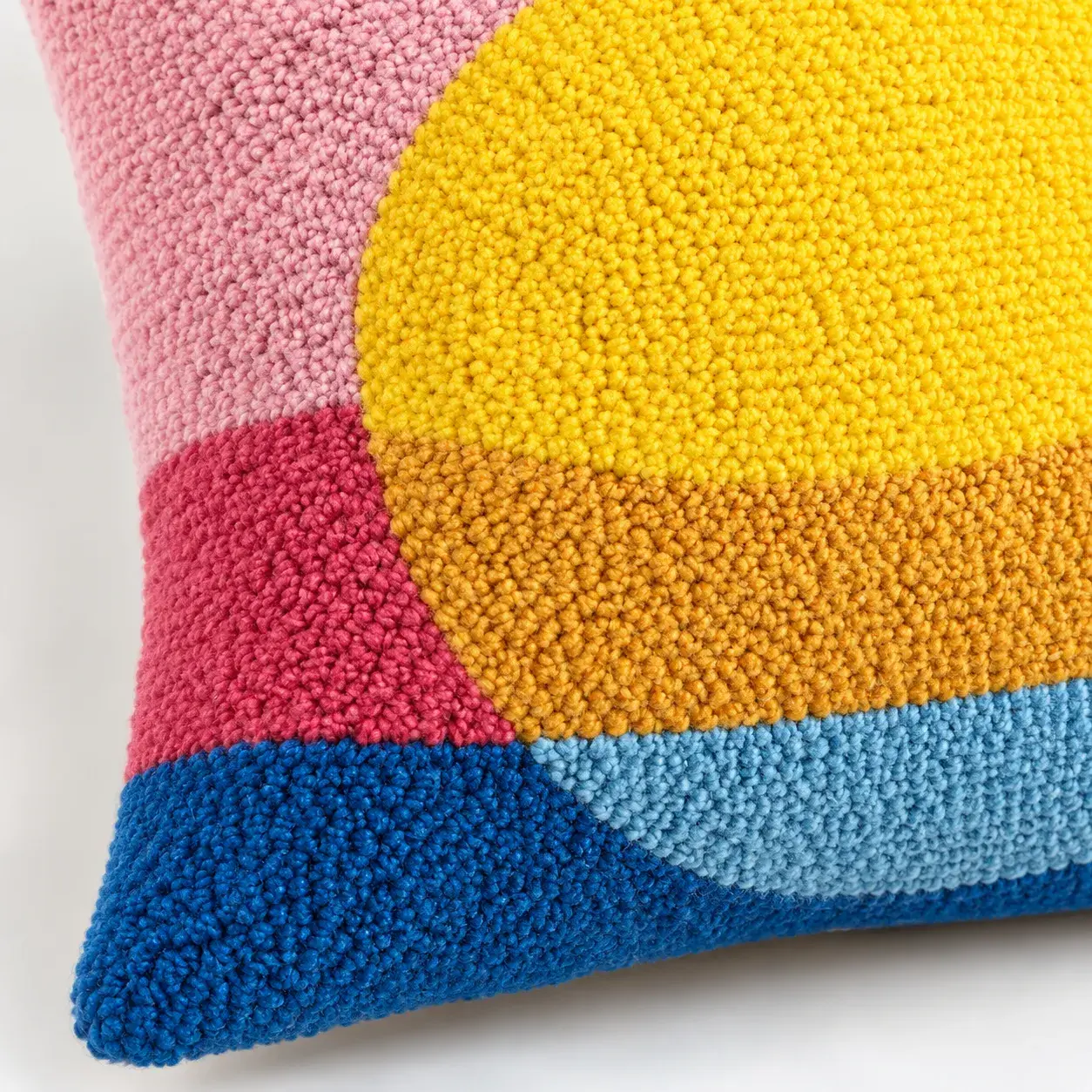 Close view of the Tweed Cushion Cover showing its texture and detail