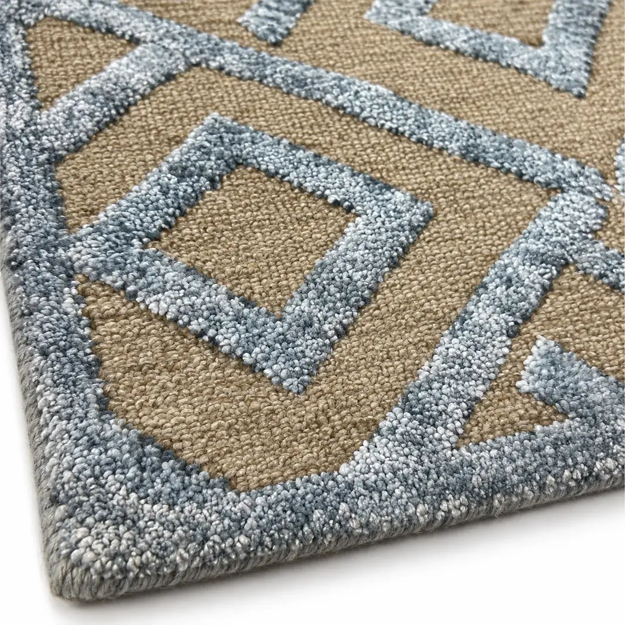 Close view of the Ulla Rug showing its texture and detail