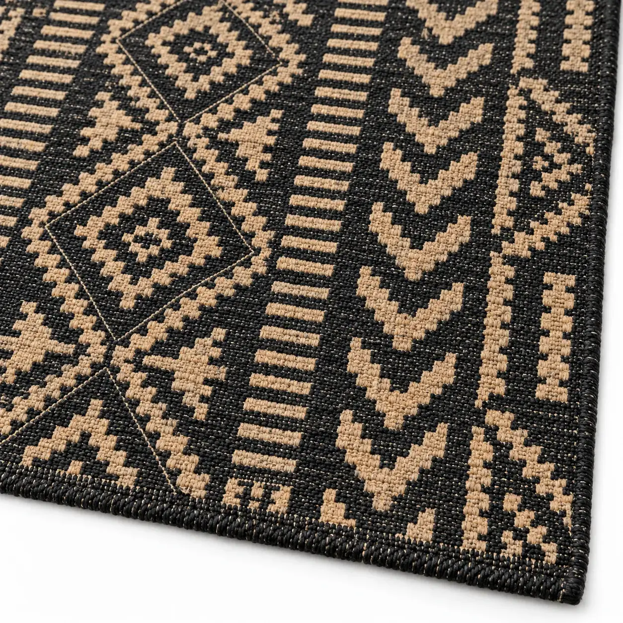 Close view of the Whimbrel Rug showing its texture and detail