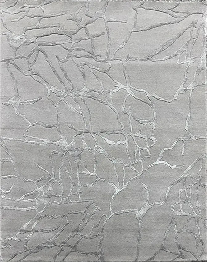 Wilder Rug, hand-knotted patterned rug, full view