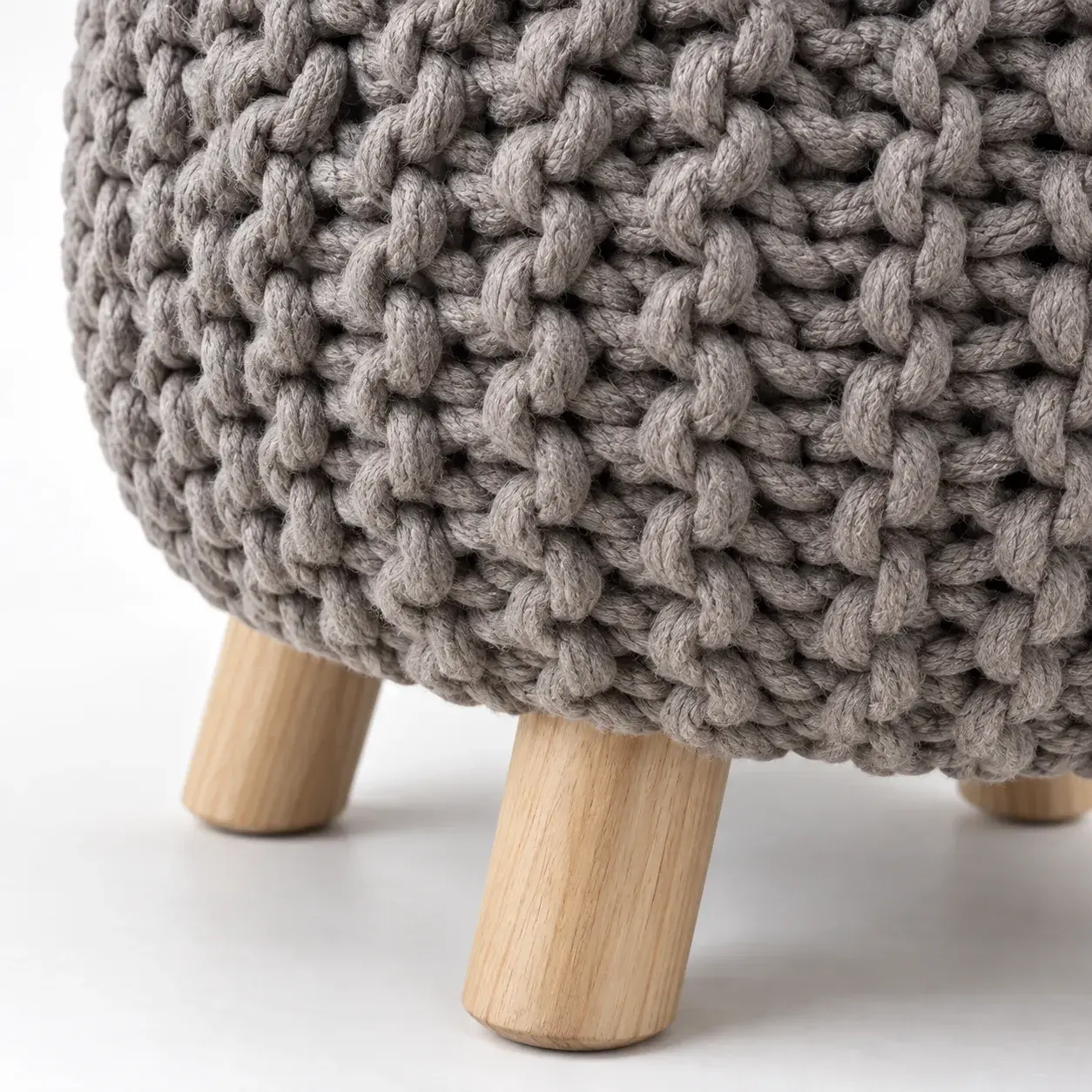 Willa Pouf styled in a room, digitally rendered