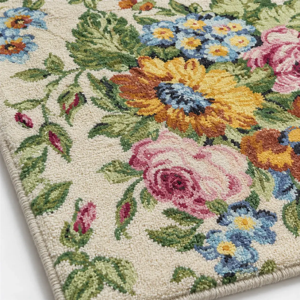 Close view of the Winifred Rug showing its texture and detail