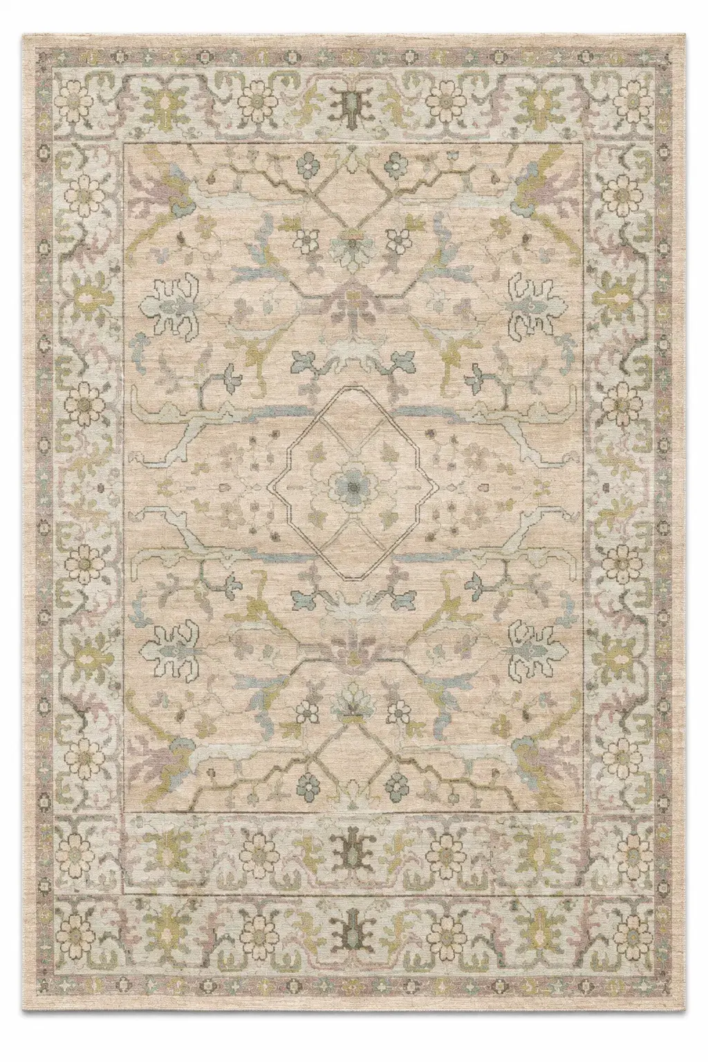 Close view of the Wren Rug showing its texture and detail