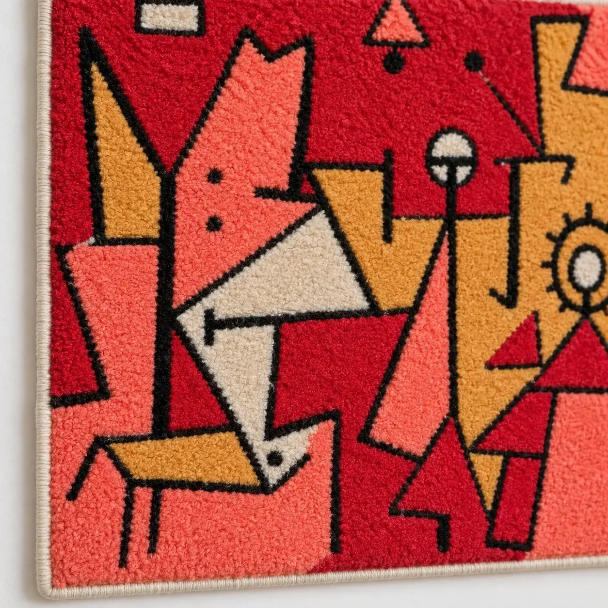 Close view of the Wynn Wall Hanging showing its texture and detail