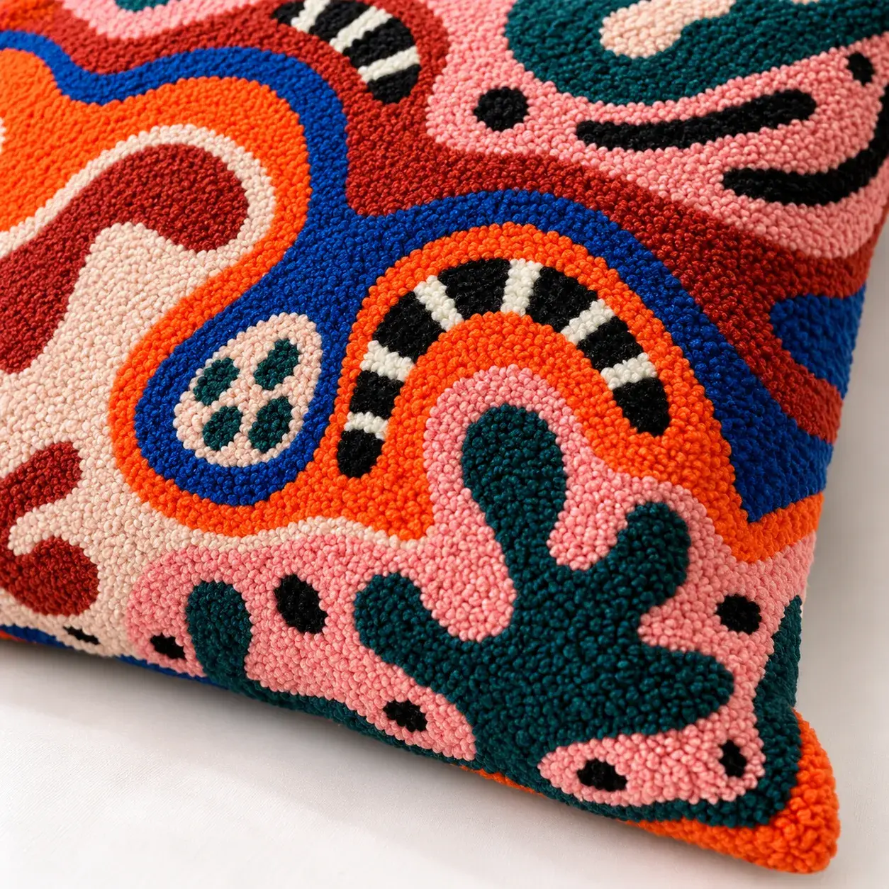 Close view of the Zdenek Cushion Cover showing its texture and detail