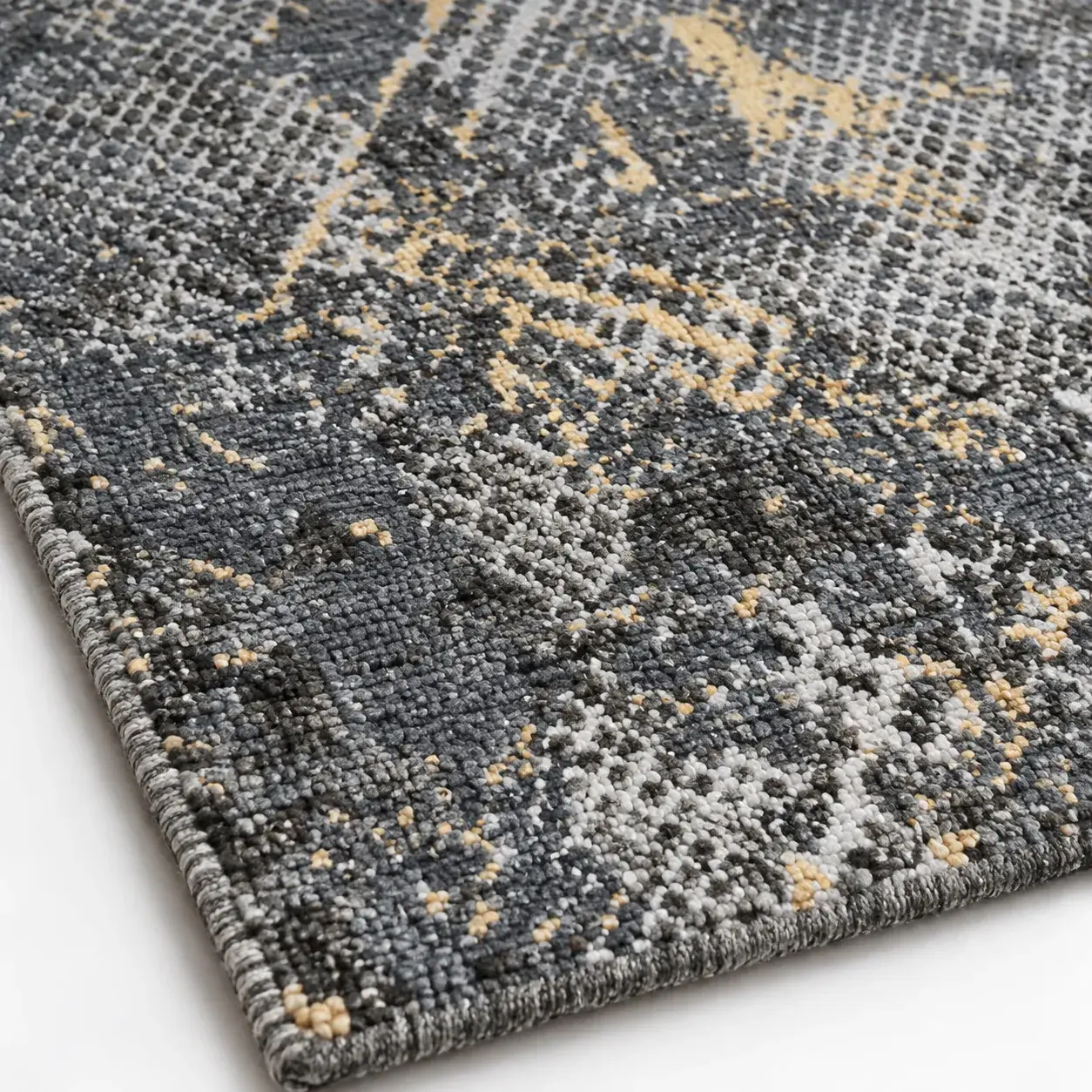 Close view of the Zephyr Rug showing its texture and detail
