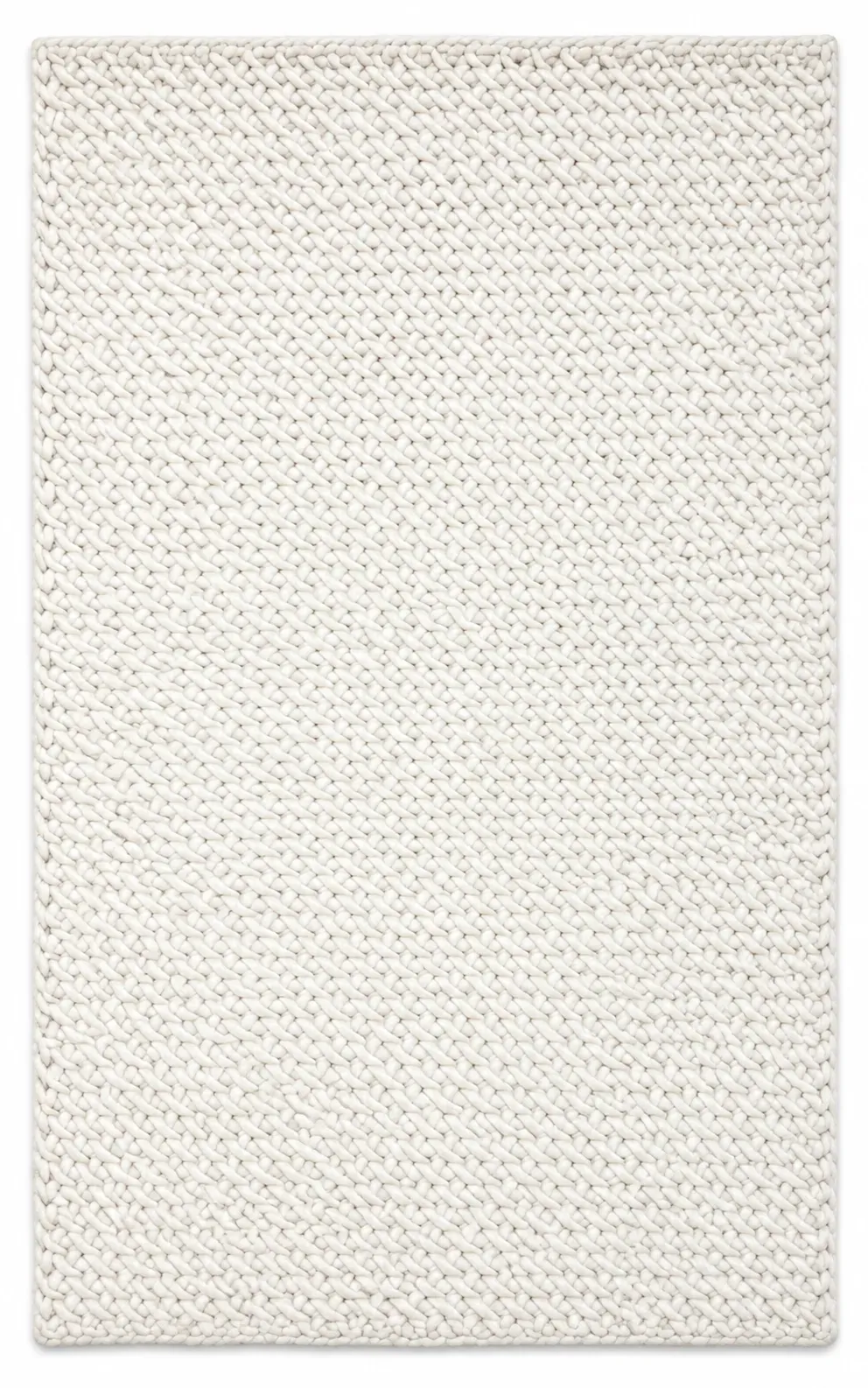Alder Rug in white, flatweave geometric pattern rug, full view