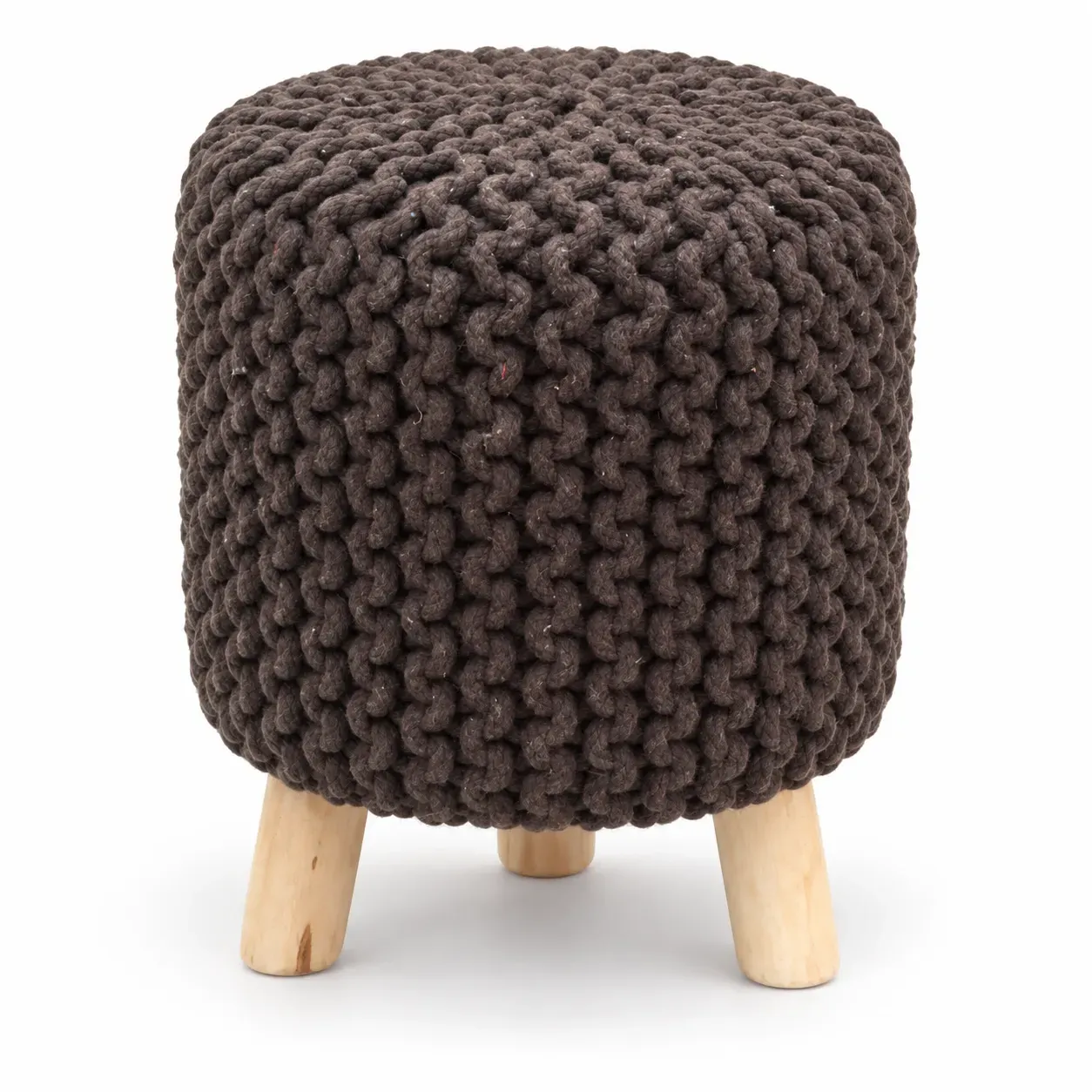 Aster Pouf, round pouf, full view