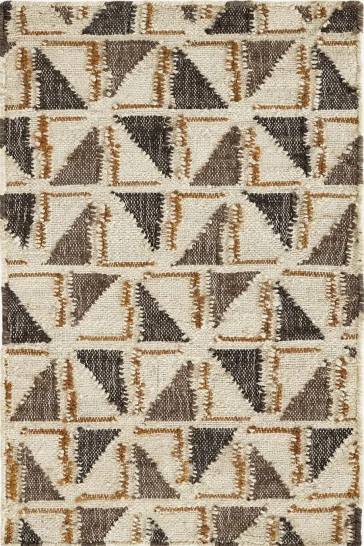 Avocet Rug, jute tribal pattern rug, full view
