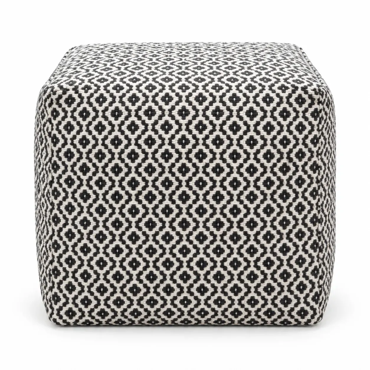 Emmet Pouf, round pouf, full view