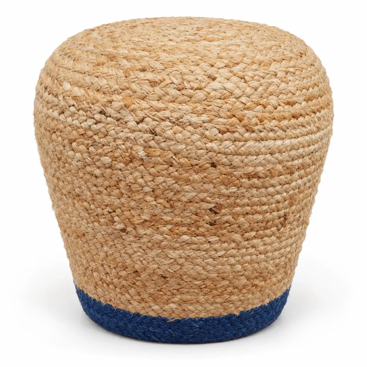 Hugo Pouf, round pouf, full view