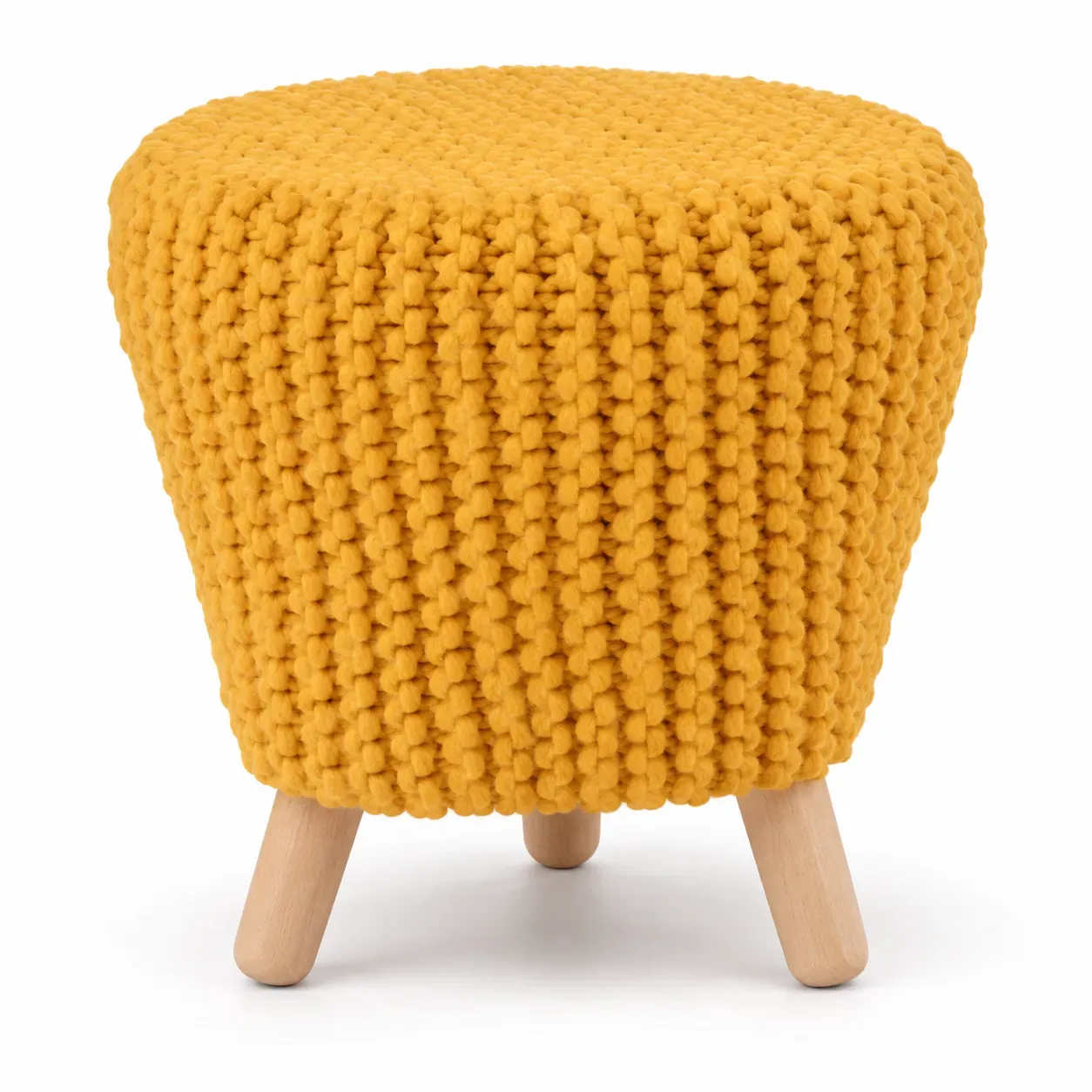 Juno Pouf, round pouf, full view