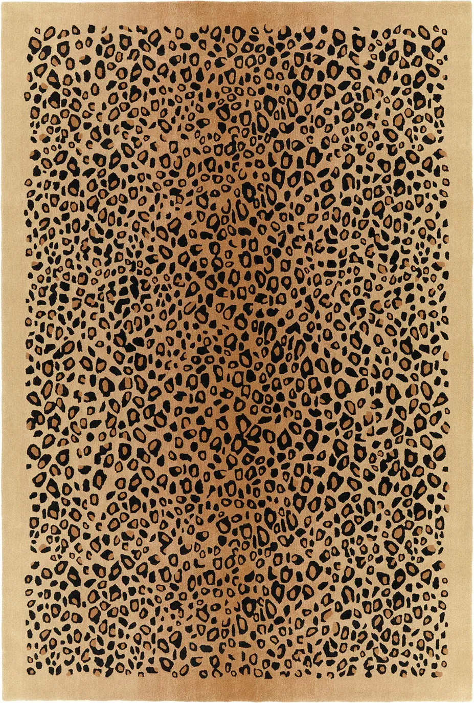 Kallias Rug, hand-tufted animal print rug, full view