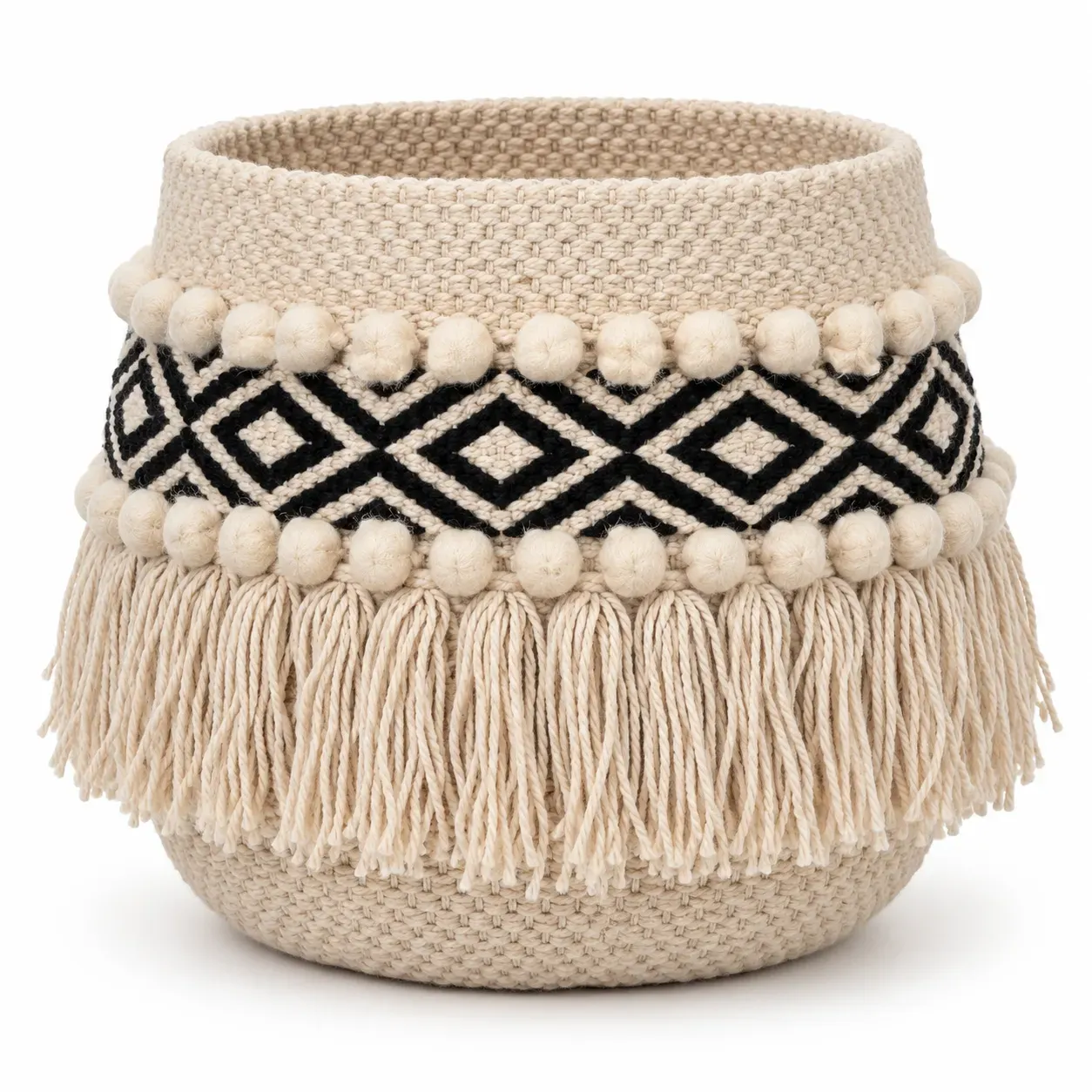 Kira Basket, open storage basket, full view