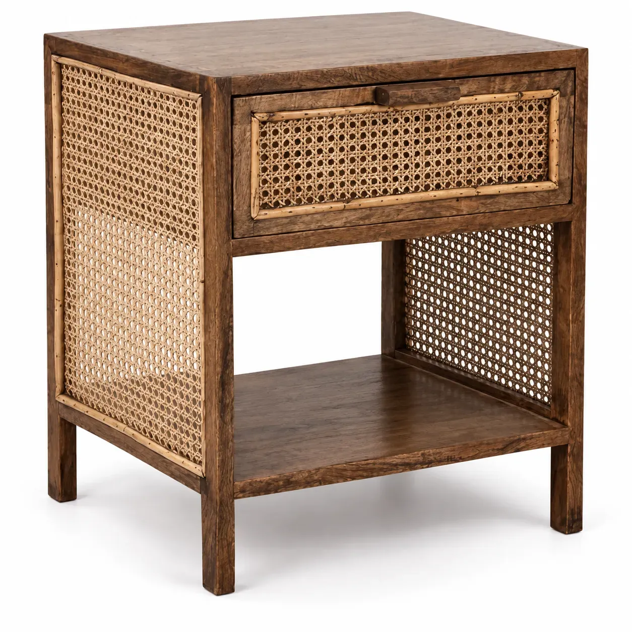 Leander Side Table, compact side table, full view