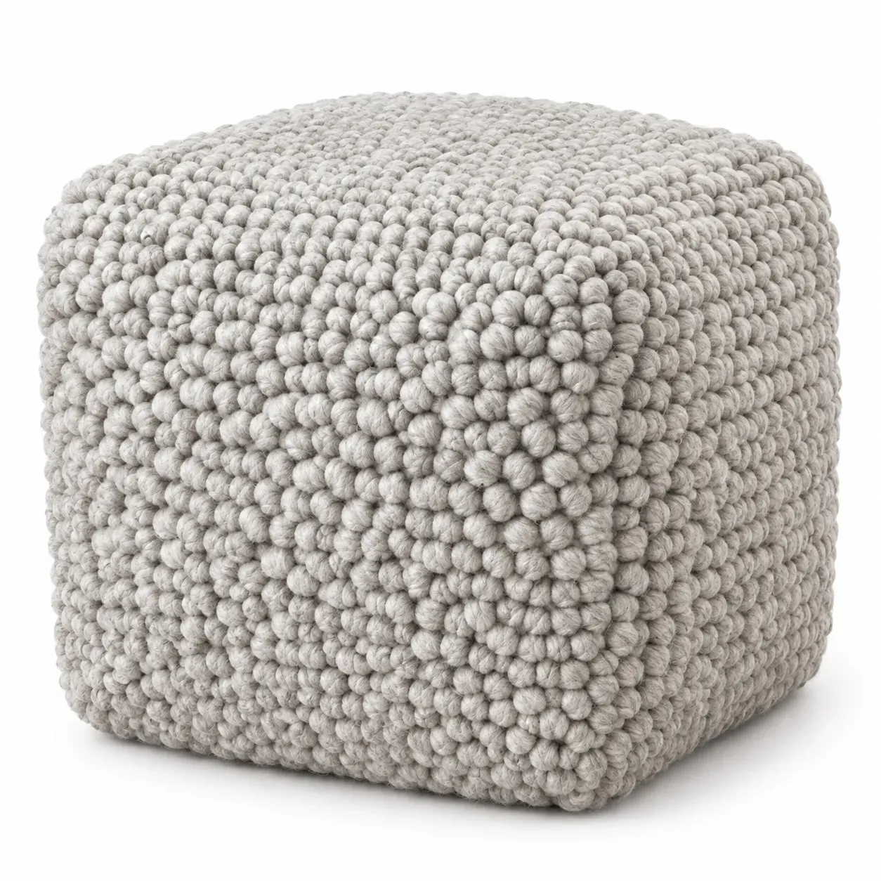Lyra Pouf, round pouf, full view