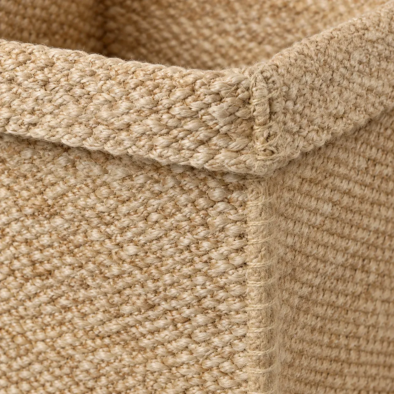 Opal Basket, open storage basket, full view