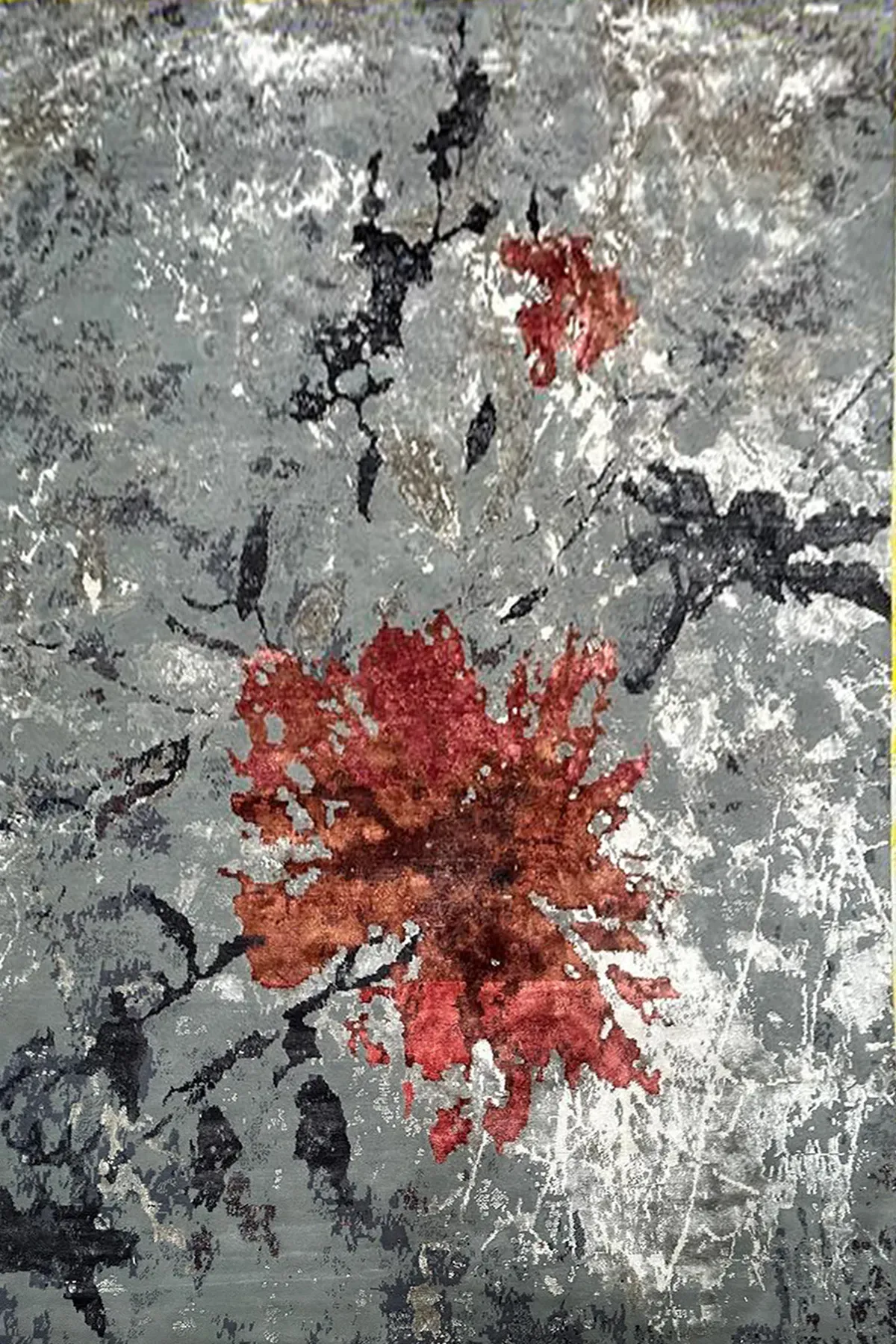 Orla Rug, hand-knotted patterned rug, full view
