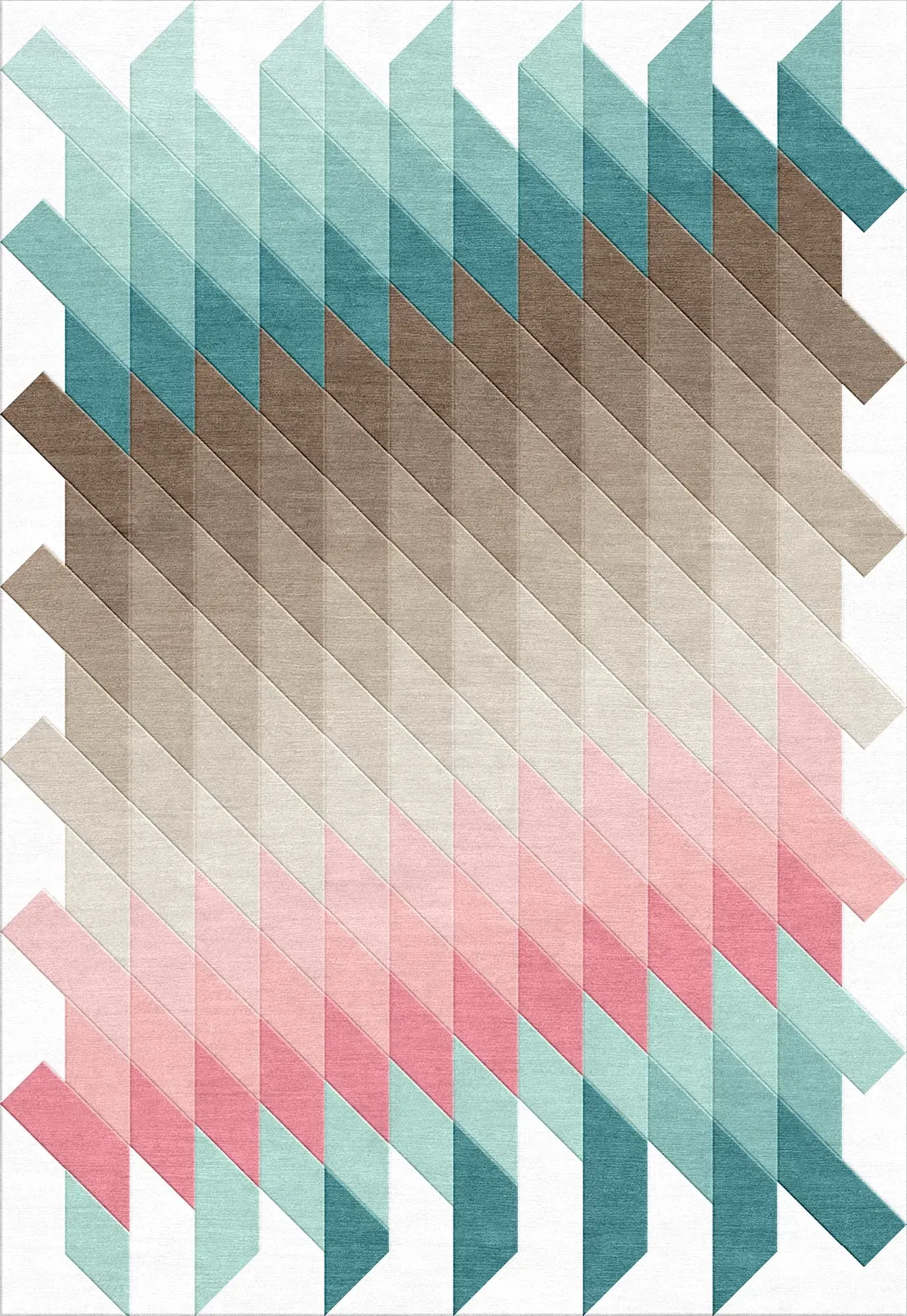 Prism Rug, hand-tufted soft ombre rug, full view