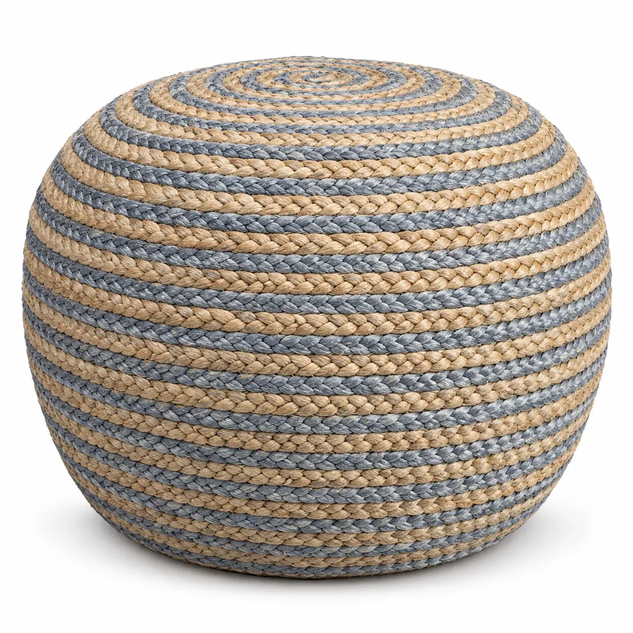 Rafa Pouf, round pouf, full view