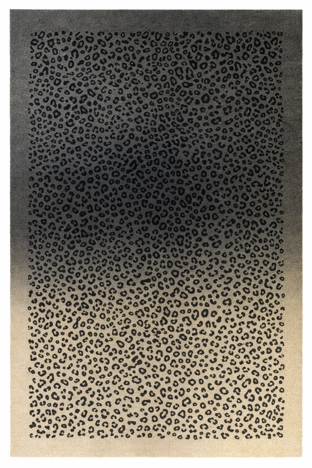 Tavira Rug, hand-tufted animal print rug, full view