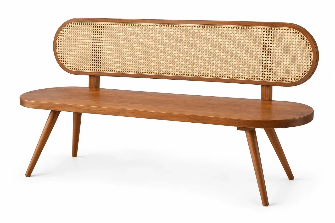 Tobin Bench, slim seating bench, full view