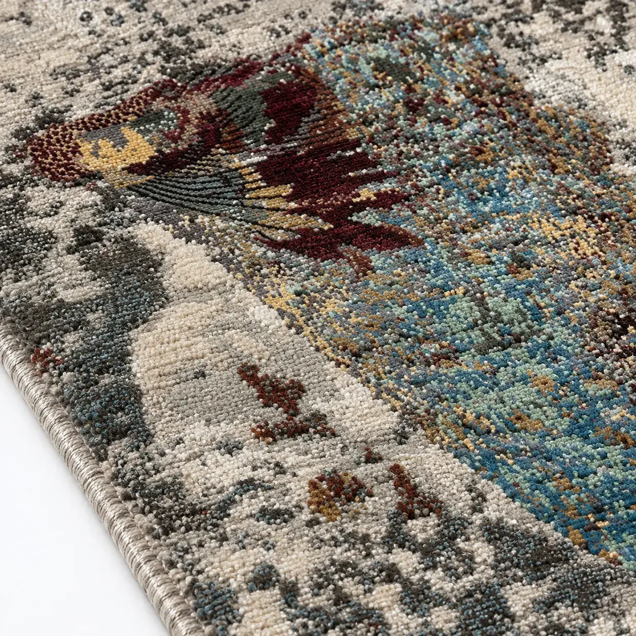 Close view of the Anouk Rug showing its texture and detail