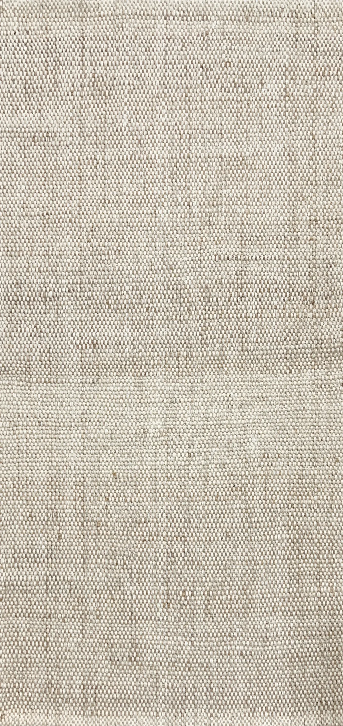 Augustin Runner in natural bleach, jute banded runner, full view